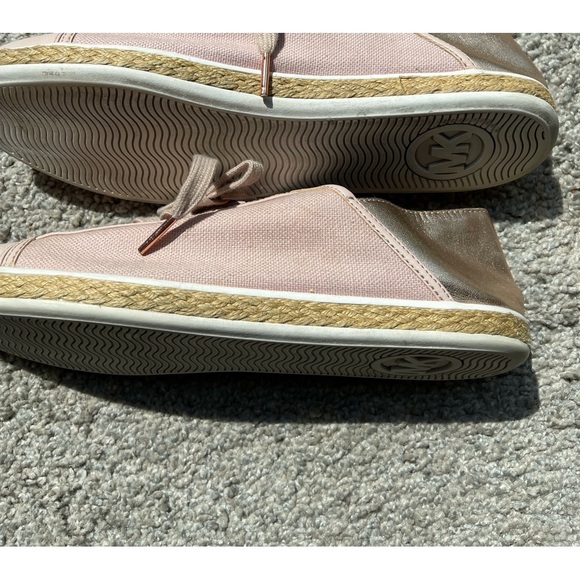MK Kristy Slides Lace up Casual Shoes.EUC Mauve Pink with Copper accents. - Picture 4 of 4
